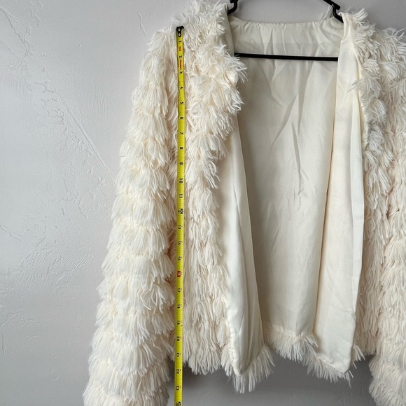 Fluffy coat, worn once! - Picture 5 of 6